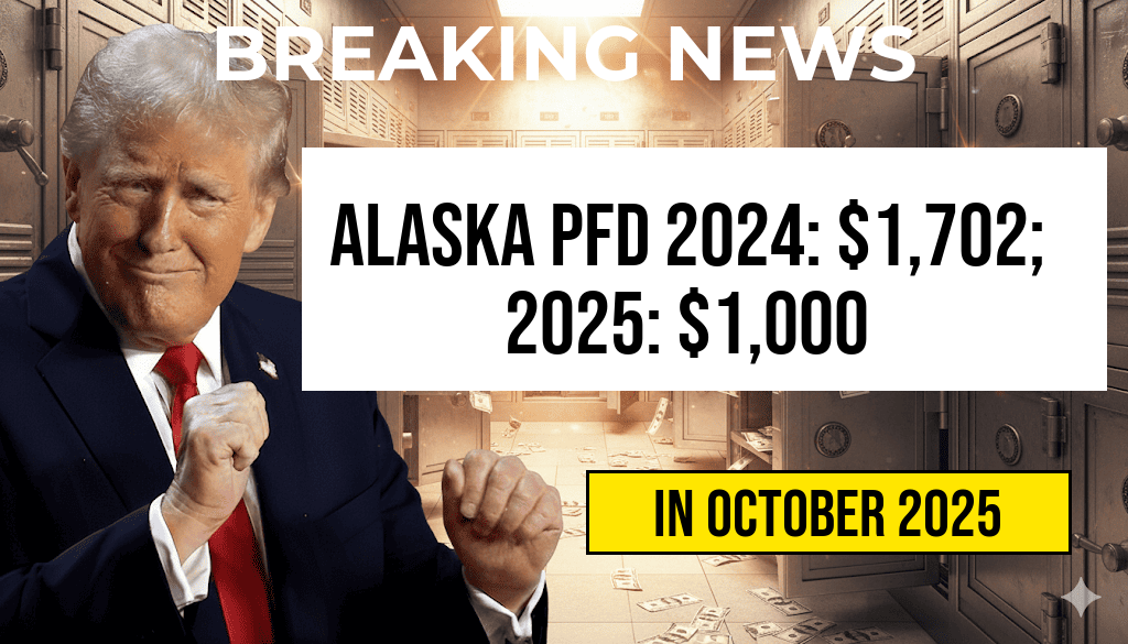 Alaska PFD for 2024 Set at $1,702, Confirmed at $1,000 for 2025 — Payment Dates Revealed