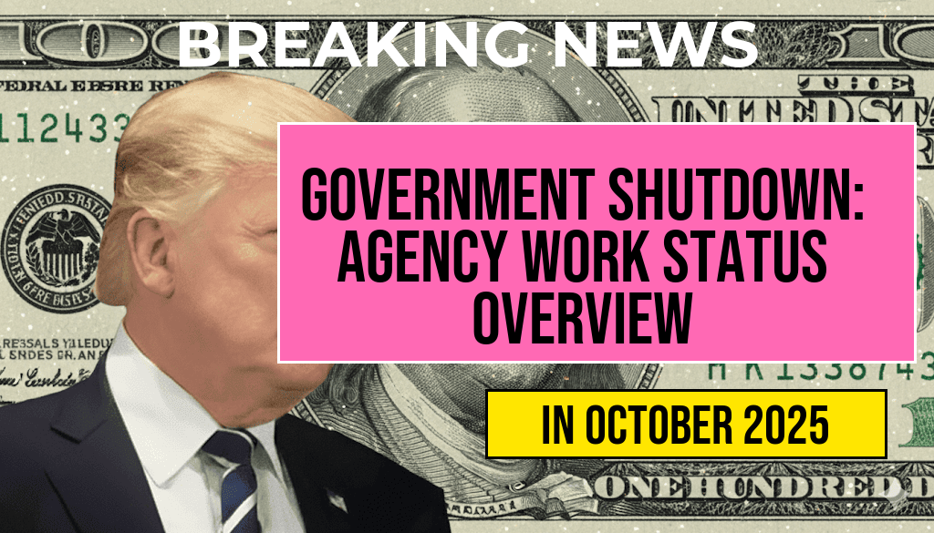 Government Shutdown: A Comprehensive Agency-by-Agency Overview of Who Is Working and Who Is Not, from Social Security and the IRS to Defense and the TSA.