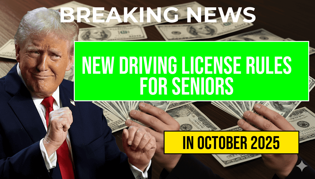 New Driving License Regulations for Seniors Set to Take Effect in October 2025: Essential Changes for Drivers Over 70