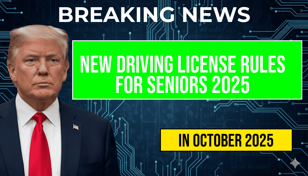 Seniors Over 70 Should Prepare for New U.S. Driving License Regulations Starting October 2025