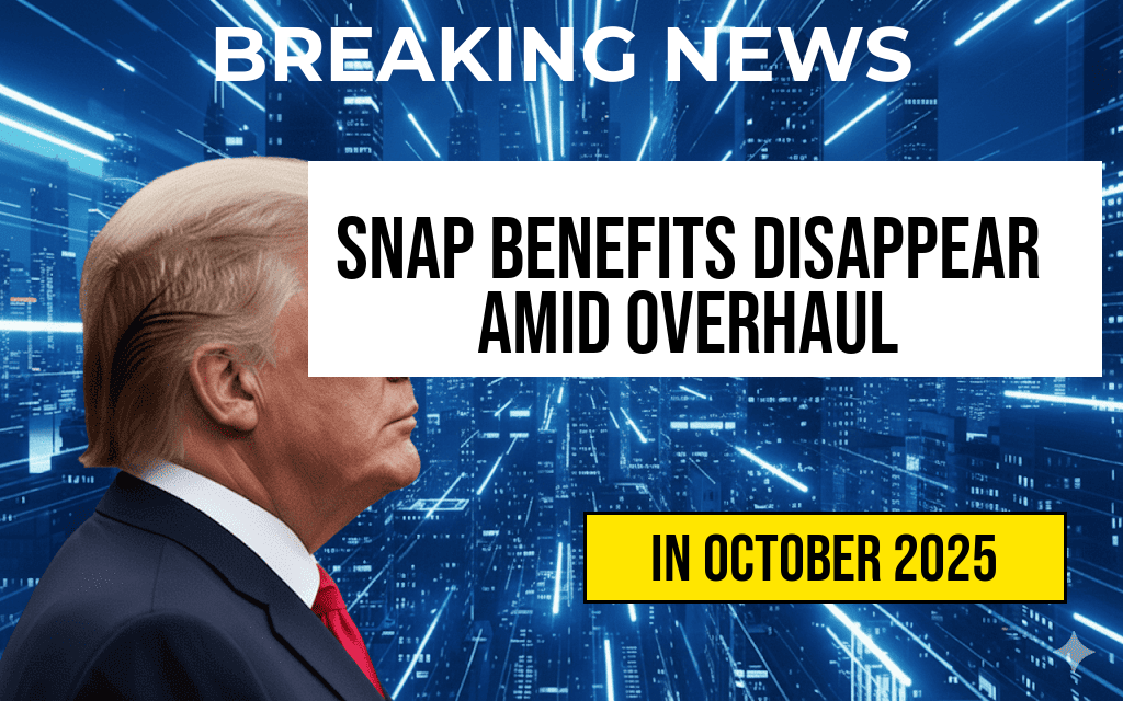 SNAP Benefits Set to Disappear Amid October Overhaul