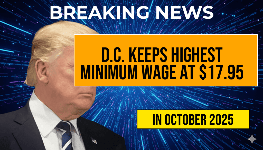 Washington D.C. Retains Title of Highest Minimum Wage at $17.95 per Hour